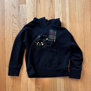 Pokemon Black Hoodie with Pikachu Design, XS